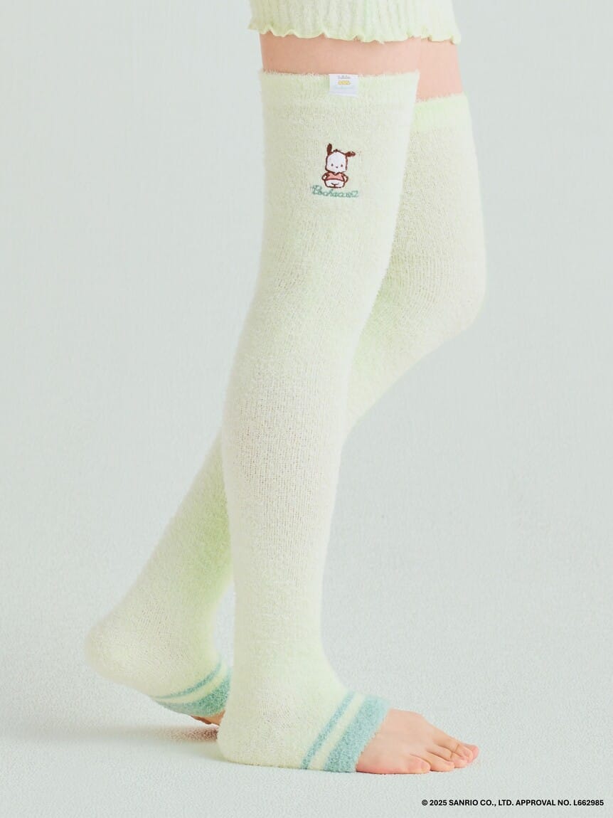 ポチャッコもこもこ着圧ナイトオーバーニーソックス（MNT）の商品画像